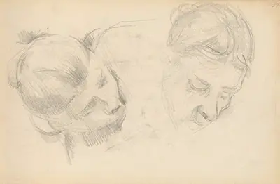 Two Heads of Women Paul Cezanne